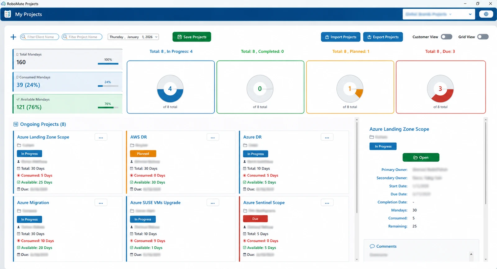 Project Management Dashboard
